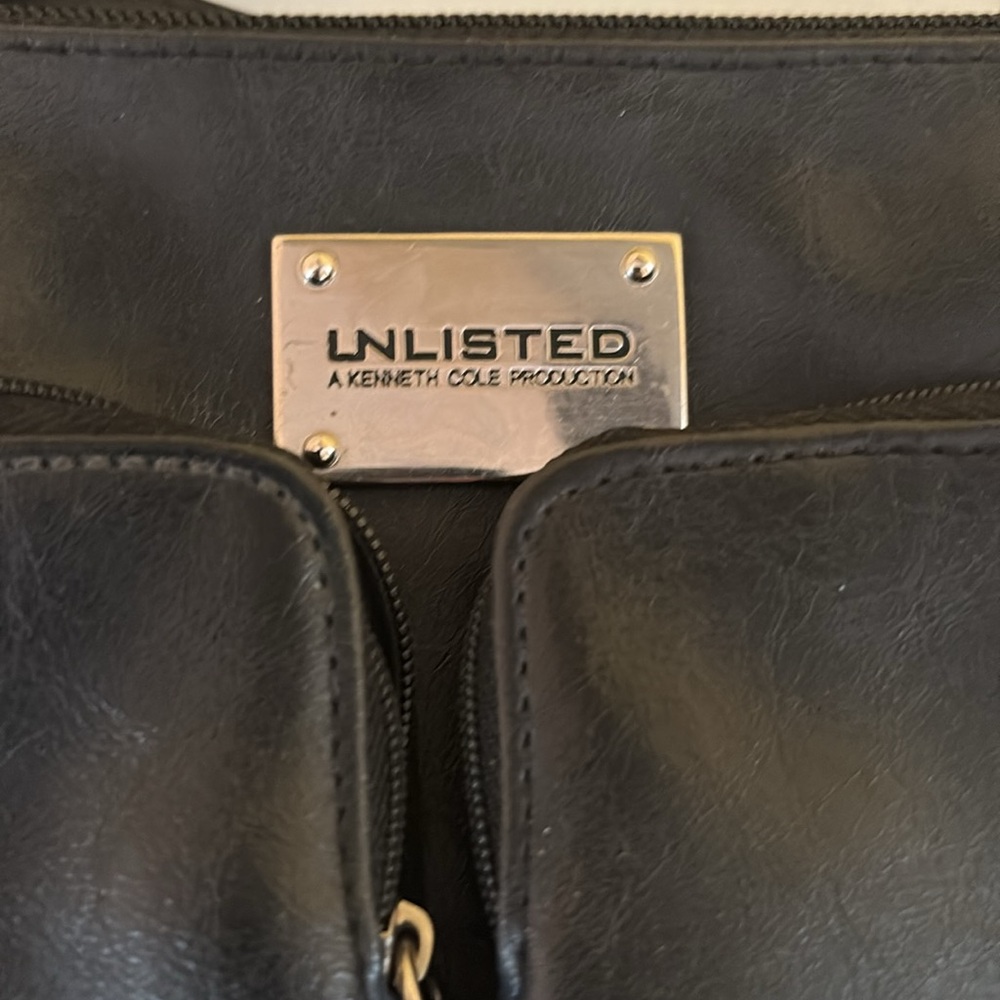 Unlisted Small Black Leather Crossbody - Picture 2 of 12